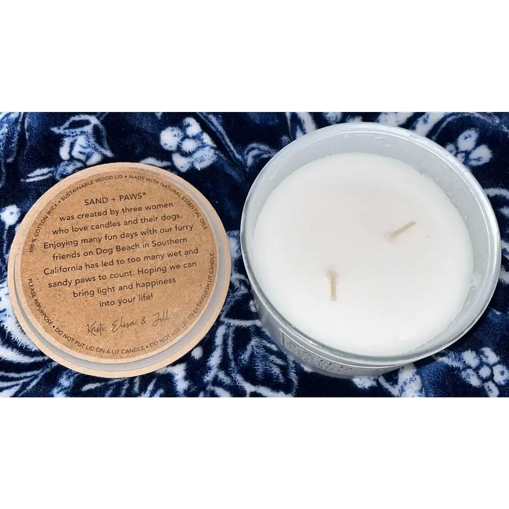 NEW! Sand + Paws Pineapple Mango 12 oz Scented Candle